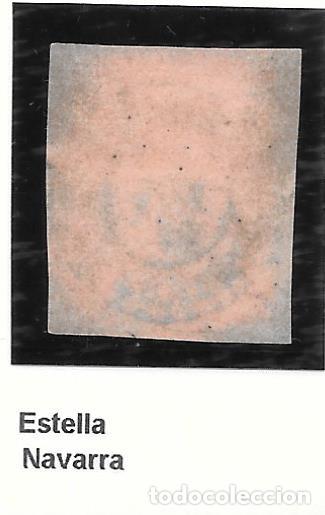 Sellos: ESTELLA NAVARRA EDIFIL 58 4 CUARTOS DE 1862 - Foto 2