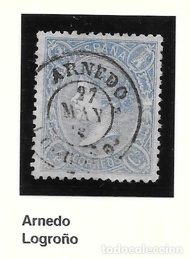 Sellos: ARNEDO LOGRO&Ntilde;O LA RIOJA EDIFIL 75 4 CUARTOS DE 1865 - Foto 1