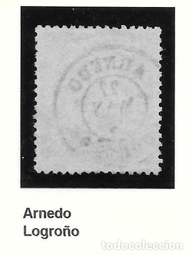 Sellos: ARNEDO LOGRO&Ntilde;O LA RIOJA EDIFIL 75 4 CUARTOS DE 1865 - Foto 2
