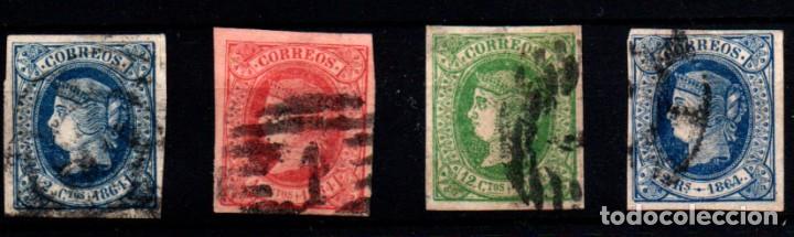 Sellos: Espa&ntilde;a n&ordm; 63/5, 68. A&ntilde;o 1864 - Foto 1