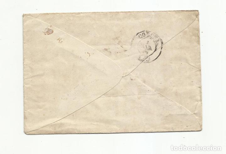 Sellos: CIRCULADA 1868 de madrid a la coru&ntilde;a parrilla numerada 1 - Foto 2