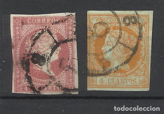 Sellos: isabel II RUEDA CARRETA 8 VALENCIA - Foto 1