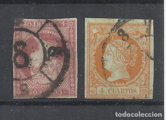 Sellos: isabel II RUEDA CARRETA 8 VALENCIA - Foto 1