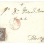 1855 CARTA COMPLETA CINTRUÉNIGO (NAVARRA). FECHADOR CORELLA 4 C. ISABEL II 1855