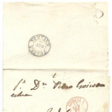 Sellos: 1856 CARTA COMPLETA CINTRUÉNIGO (NAVARRA) FECHADOR TIPO 1854 CORELLA 4C. ISABEL II