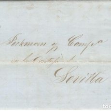 Sellos: 1866 CARTA COMPLETA TORRELAVEGA (CANTABRIA), FECHADOR TIPO 1857 4C. ISABEL II 1866