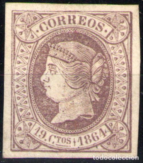 Sellos: Espa&ntilde;a n&ordm; 66. A&ntilde;o 1864 - Foto 1
