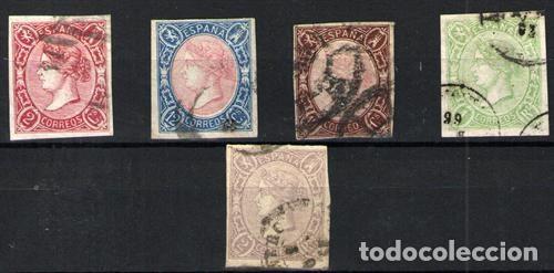 Sellos: Espa&ntilde;a n&ordm; 69/73. A&ntilde;o 1865 - Foto 1