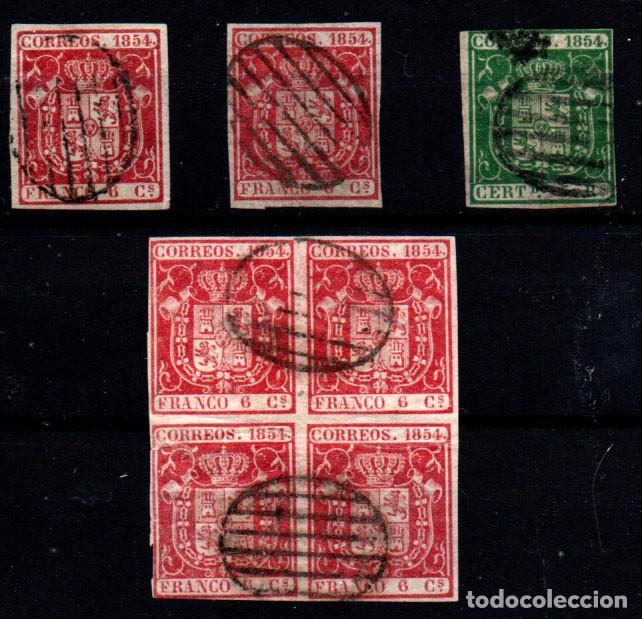 Sellos: Espa&ntilde;a n&ordm; 24 y 26. A&ntilde;o 1854 - Foto 1