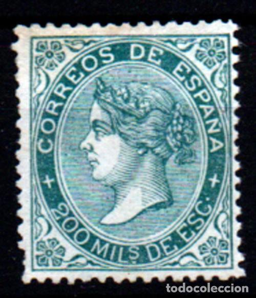 Sellos: Espa&ntilde;a n&ordm; 100. A&ntilde;o 1868 - Foto 1