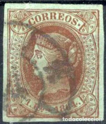 Sellos: Espa&ntilde;a n&ordm; 67. A&ntilde;o 1864 - Foto 1
