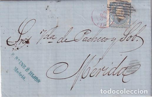 Sellos: E. Sainz e hijos Viuda de Pacheco M&eacute;rida 1871 - Foto 1