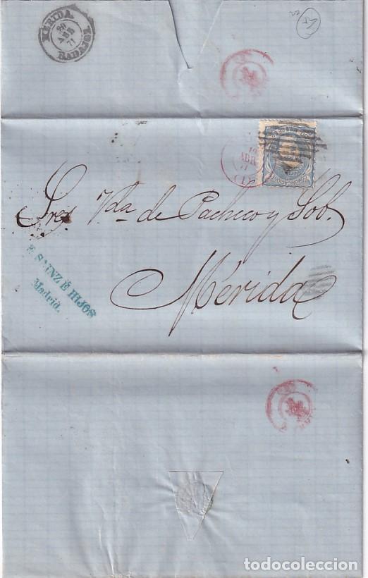 Sellos: E. Sainz e hijos Viuda de Pacheco M&eacute;rida 1871 - Foto 2