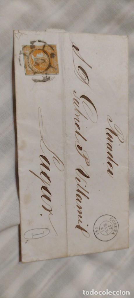Sellos: Coru&ntilde;a. 1861 - Foto 1