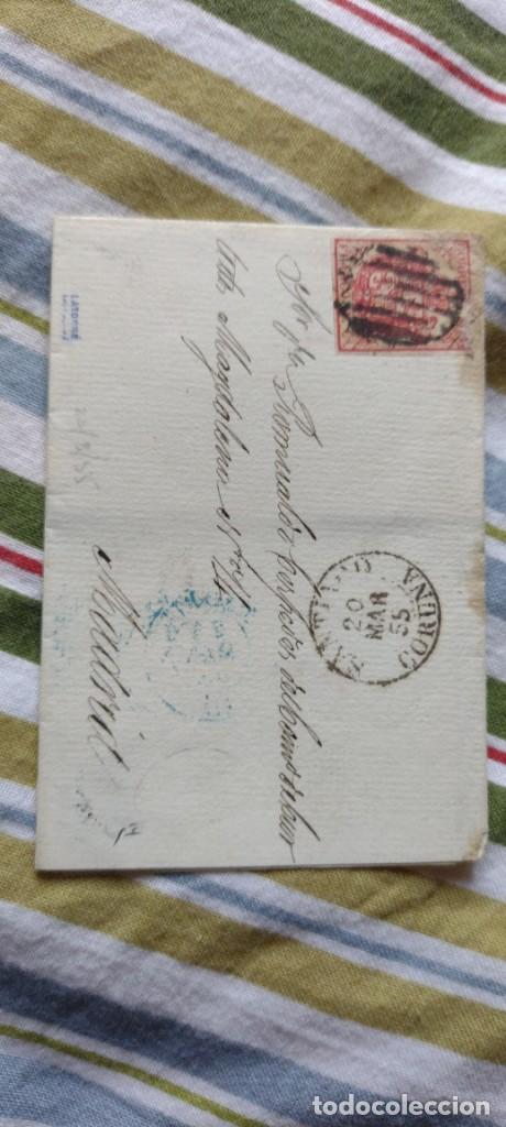Sellos: Coru&ntilde;a 1855 sobre circulado - Foto 1