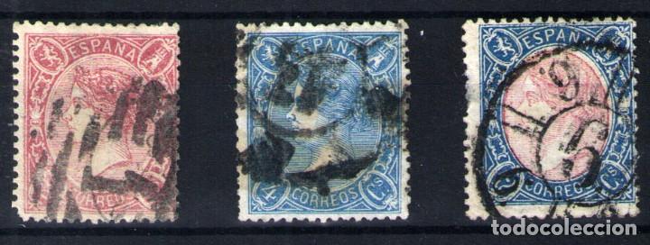 Sellos: Espa&ntilde;a n&ordm; 74/6. A&ntilde;o 1865 - Foto 1