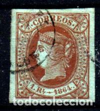 Sellos: Espa&ntilde;a n&ordm; 67. A&ntilde;o 1864 - Foto 1