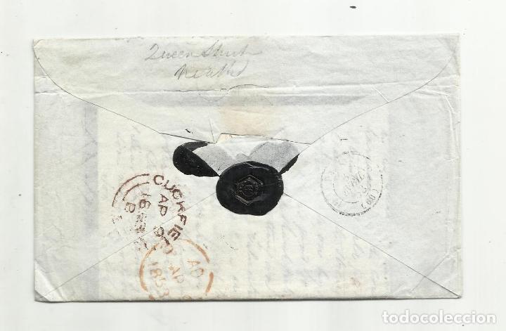 Sellos: CIRCULADA Y ESCRITA 1853 DE SANTANDER A CUCKFIELD INGLATERRA - Foto 3