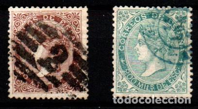 Sellos: Espa&ntilde;a n&ordm; 99/100. A&ntilde;o 1868 - Foto 1