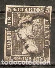 Sellos: 1850 ISABEL II EDIFIL 1A&ordm; USADO - Foto 1