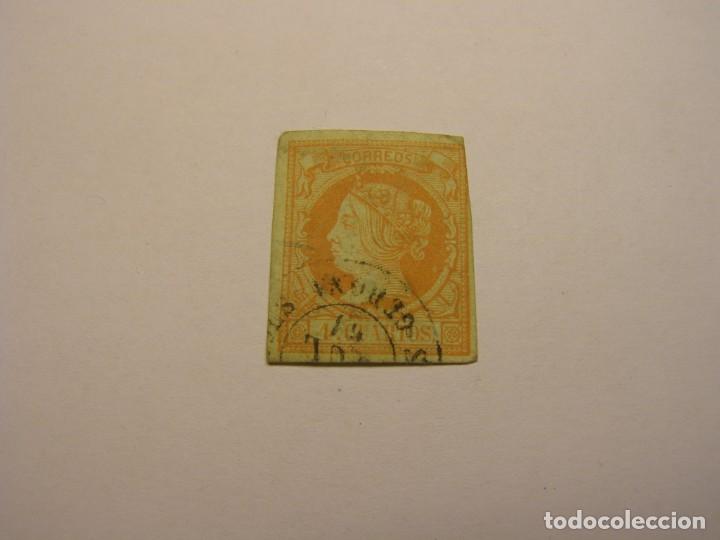 Sellos: Sello Isabel II, 4 cuartos. - Foto 1