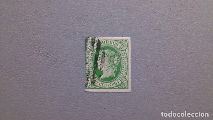 Sellos: ESPA&Ntilde;A - 1864 - ISABEL II - EDIFIL 65 - Foto 1