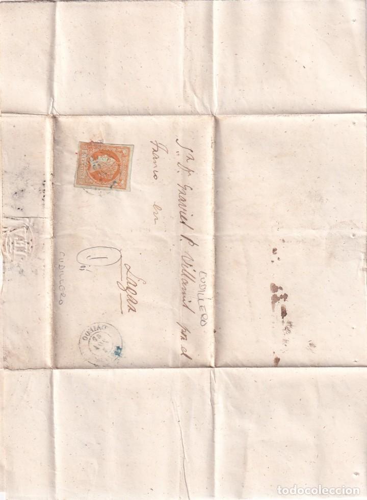 Sellos: Isabel II. Cudillero. A&ntilde;o 1860. - Foto 1