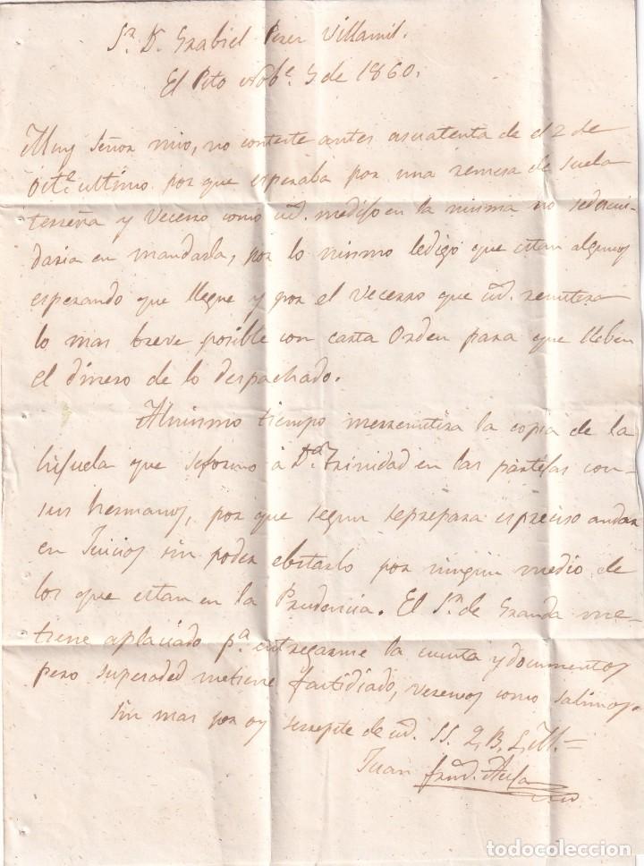 Sellos: Isabel II. Cudillero. A&ntilde;o 1860. - Foto 2