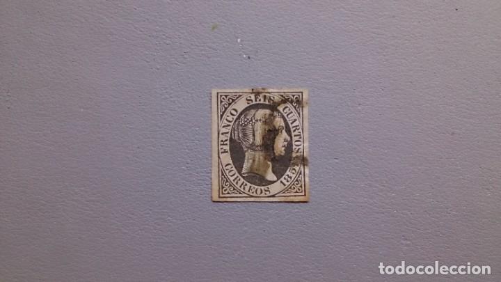 Sellos: ESPA&Ntilde;A:- 1851 - ISABEL II - EDIFIL 6. - Foto 1