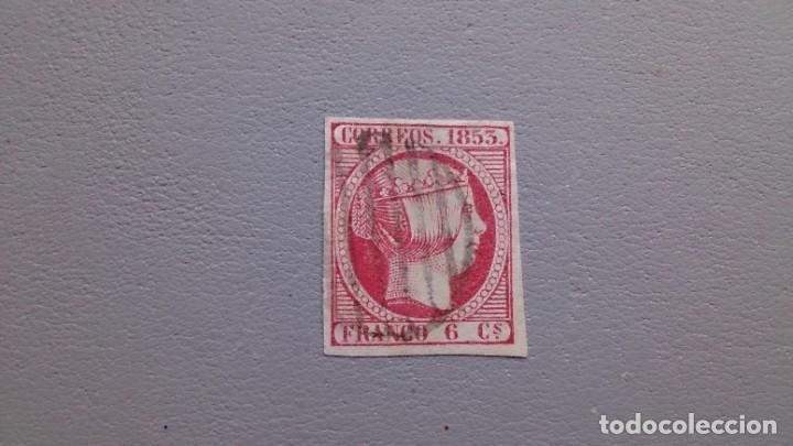 Sellos: ESPA&Ntilde;A - 1853 - ISABEL II - EDIFIL 17 - Foto 1