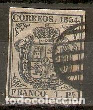 Sellos: 1854 ISABEL II EDIFIL 34&ordm; USADO - Foto 1
