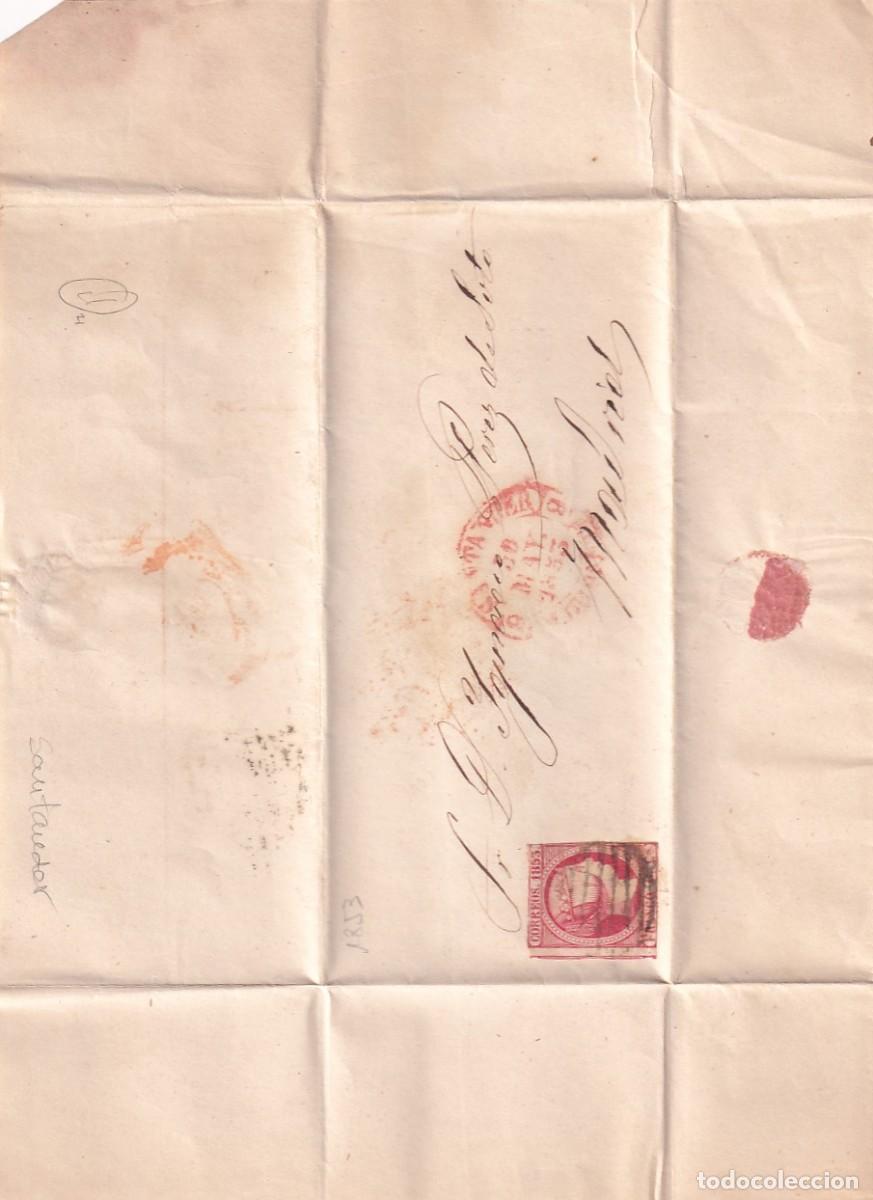 Sellos: Santander. 1853 Madrid - Foto 1
