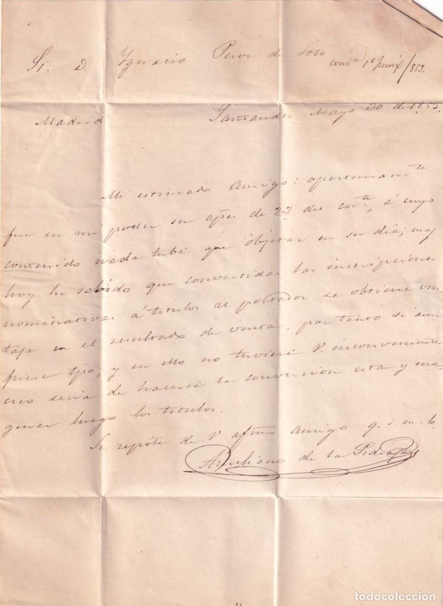 Sellos: Santander. 1853 Madrid - Foto 2
