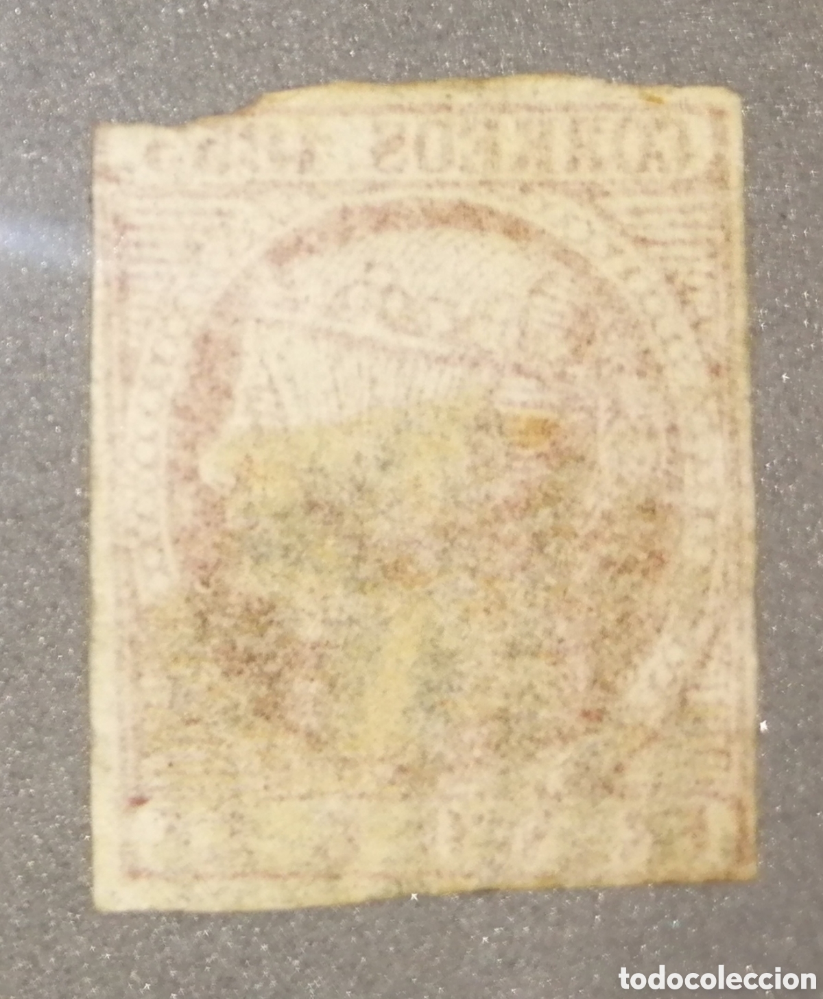 Sellos: SELLO ISABEL II 1853 6 CUARTOS USADO - Foto 2