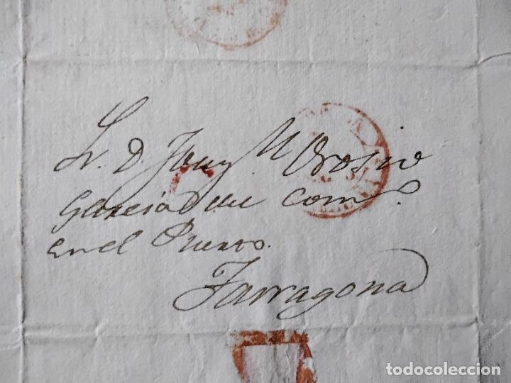 Sellos: circulada Y ESCRITA 1843 de lleida a tarragona - Foto 1
