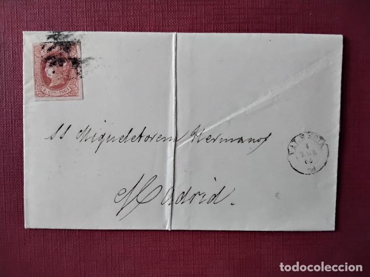 Sellos: ENVUELTA circulada 1864 de valencia A MADRID - Foto 1