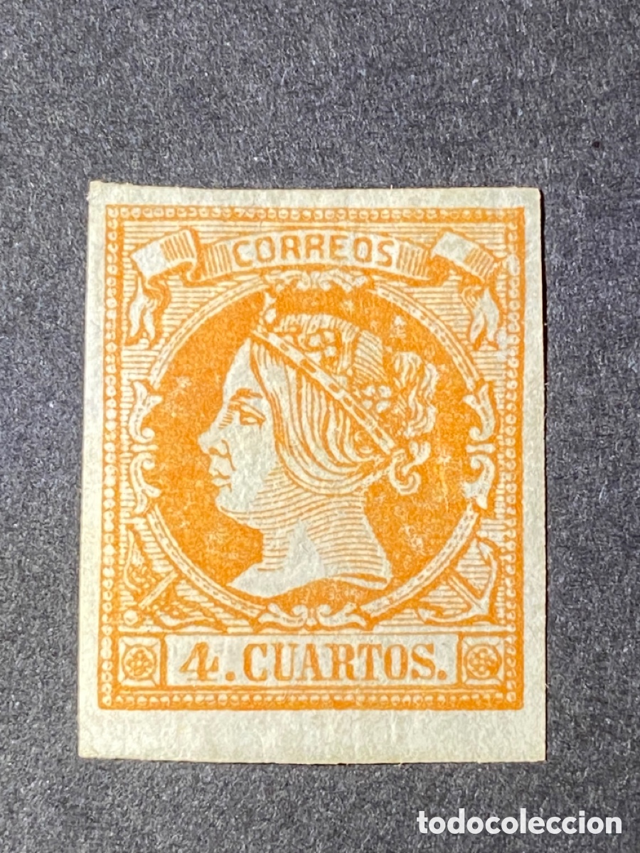 Sellos: Espa&ntilde;a 1860-61 Edifil 52 * - Foto 1