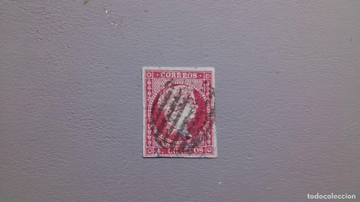 Sellos: ESPA&Ntilde;A - 1855 - ISABEL II - EDIFIL 40 - Foto 1