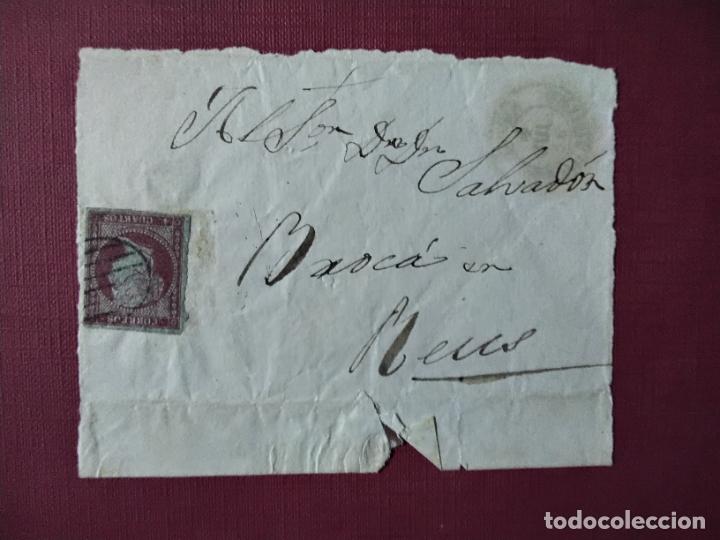 Sellos: frontal circulada 1856 reus tarragona - Foto 1