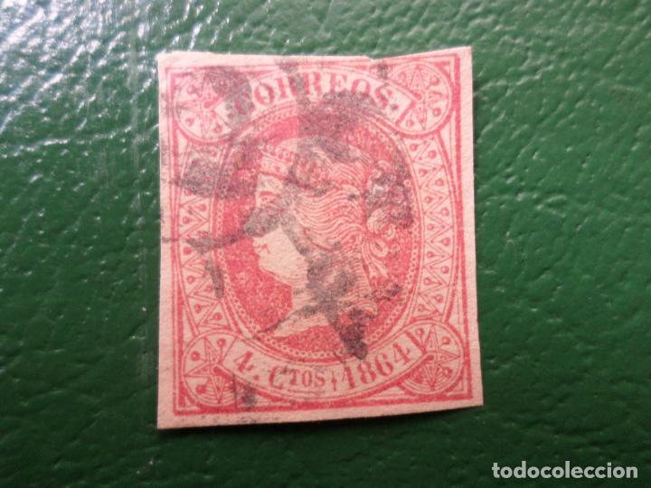 Sellos: 1864, isabel II, edifil 64 - Foto 1