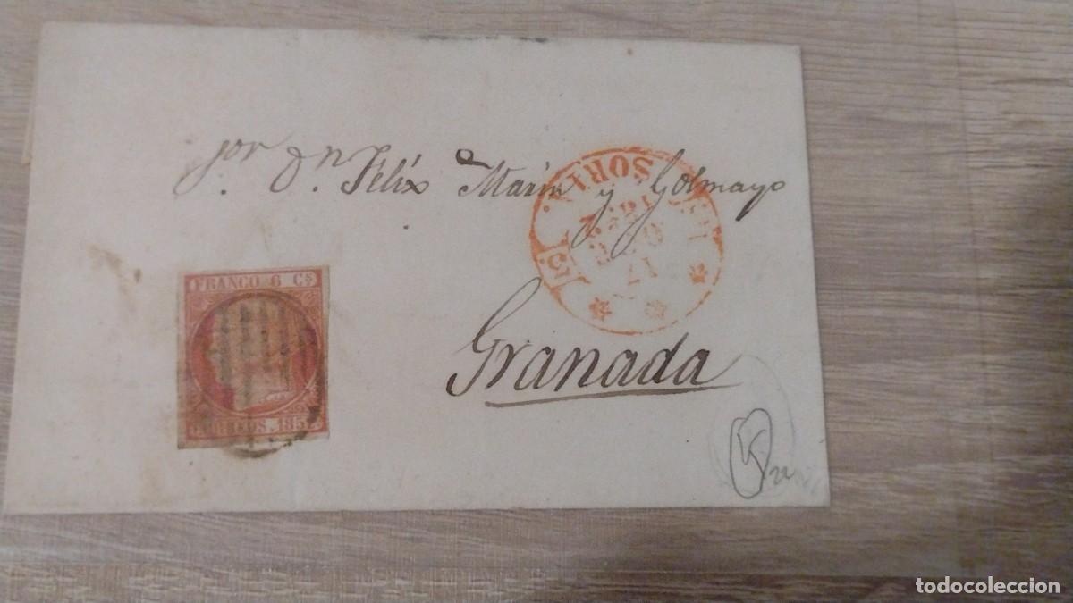 Sellos: Soria. No conserva la carta. 1852 - Foto 1