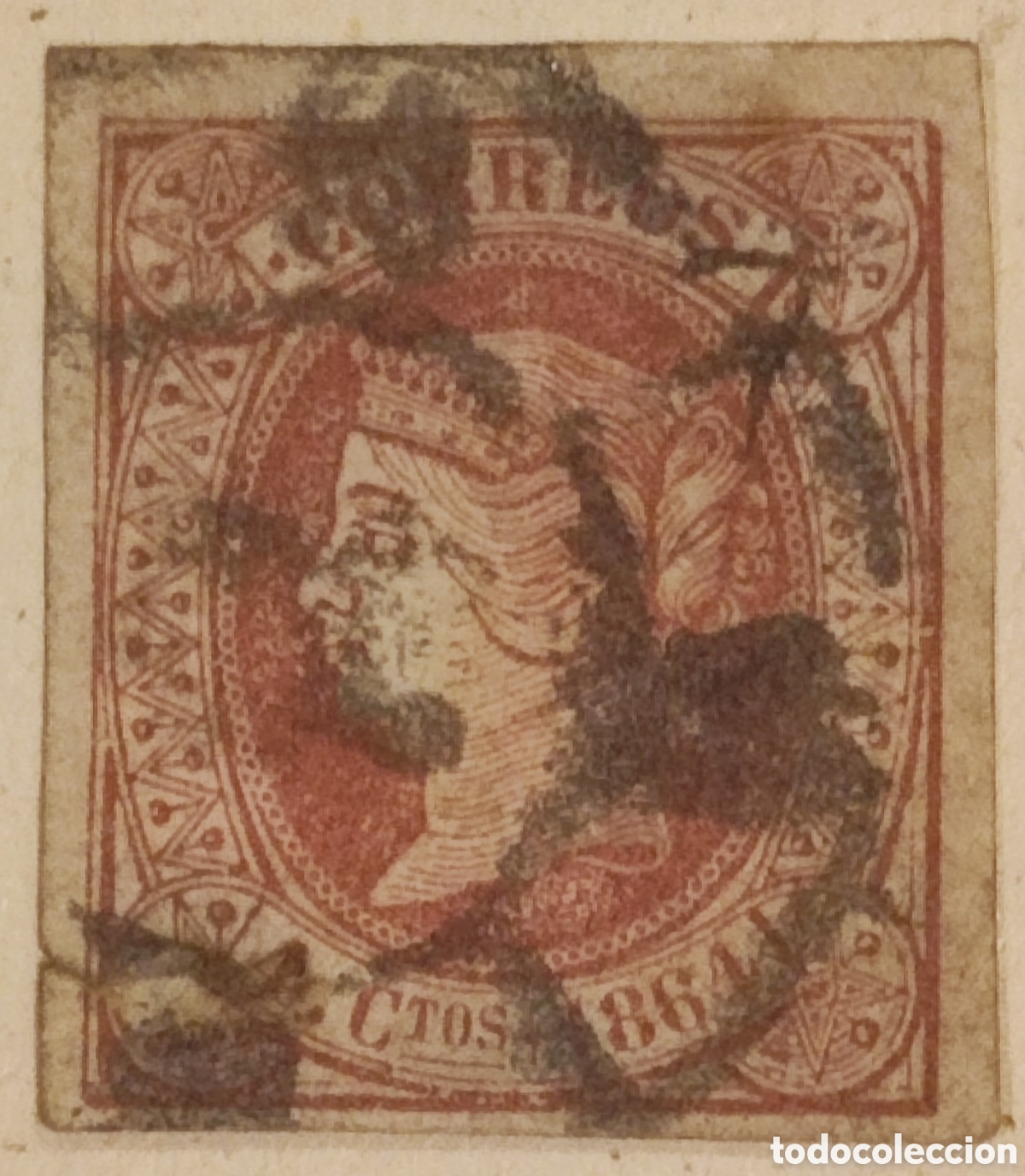 Sellos: Espa&ntilde;a 4 cuartos 1864 - Foto 1