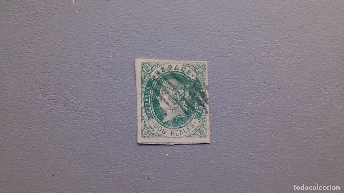 Sellos: ESPA&Ntilde;A - 1862 - ISABEL II - EDIFIL 62. - Foto 1
