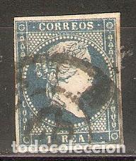 Sellos: 1855 ISABEL II EDIFIL 49&ordm; USADO - Foto 1