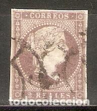 Sellos: 1855 ISABEL II EDIFIL 50&ordm; USADO - Foto 1