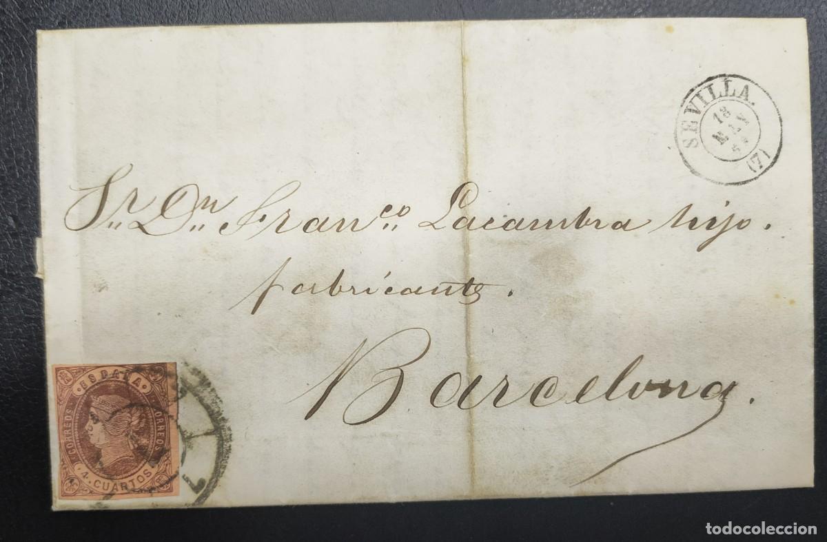 Sellos: 1863.- SEVILLA A BARCELONA - Foto 1