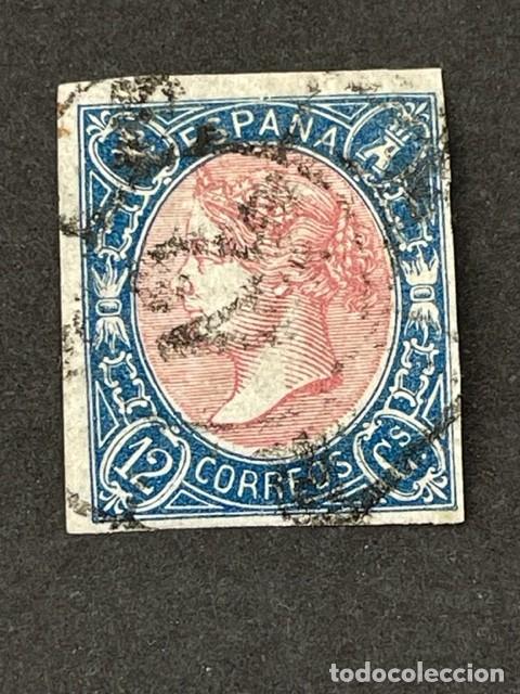 Sellos: Isabel II, 1865, Edifil 70, usado - Foto 1
