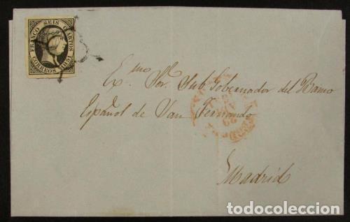 Sellos: Carta de Teruel a Madrid. Edifil 6 - Foto 1