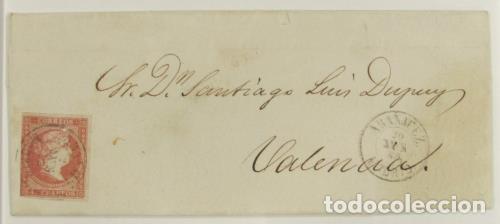 Sellos: Carta de Aranjuez a Valencia. Edifil 48 - Foto 1