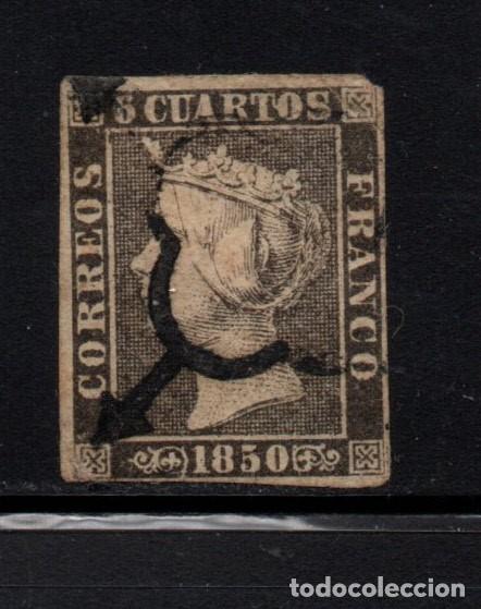 Sellos: ESPA&Ntilde;A 1 A - A&Ntilde;O 1850 - ISABEL II - Foto 1